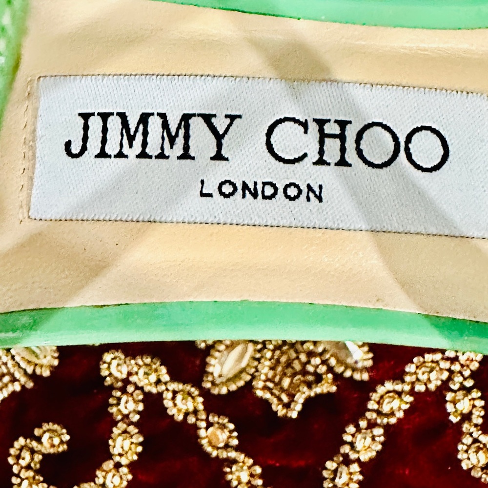 Jimmy Choo Green Strappy Heels - Picture 6 of 10
